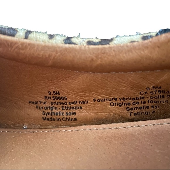 Halogen 'Bethany' Genuine Calf Hair Cheetah Platform Sneakers I Size:9.5M - Picture 7 of 8